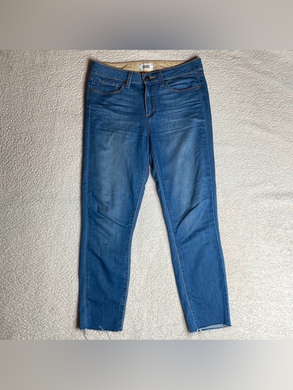 Paiige Jeans Hoxton Ankle Denim Size 29 Raw Hem